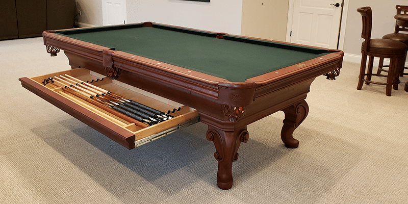 seville_pooltable-cherry_drawer | Seville | West Penn Billiards