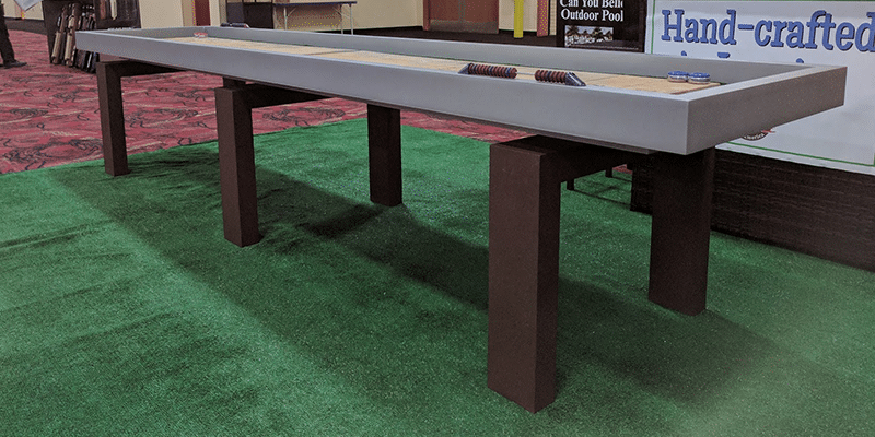 Shuffleboard-Leg-Profile-Shot | Shuffleboard | West Penn Billiards