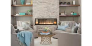 Boulevard Vent-Free Fireplace, Linear 48