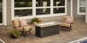 Cedar Ridge Linear Gas Fire Pit Table