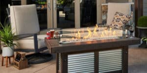 Denali | Denali Brew Linear Gas Fire Pit Table | West Penn Billiards