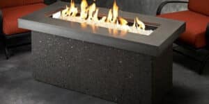 Grey-Key-Largo | Grey Key Largo Linear Gas Fire Pit Table | West Penn Billiards