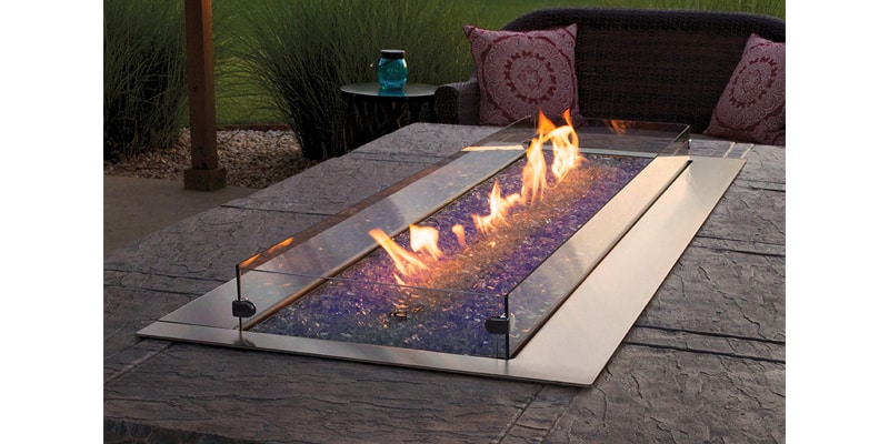 ODFirePit | Carol Rose Coastal Collection Outdoor Fire Pit, Linear 48 | West Penn Billiards