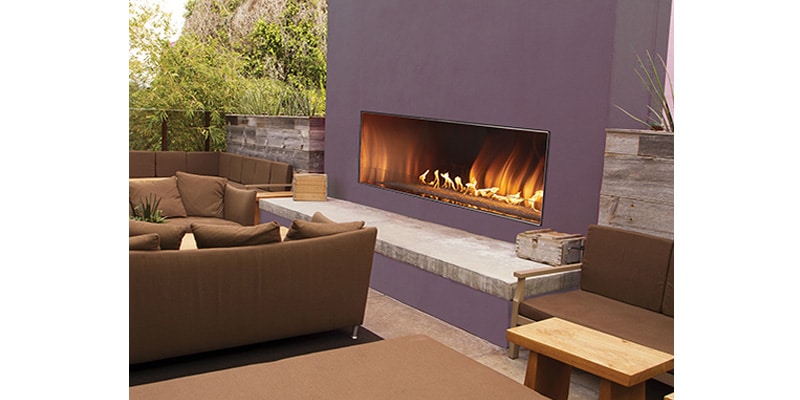 ODLin | Carol Rose Coastal Collection Outdoor Fireplace, Linear 48 | West Penn Billiards