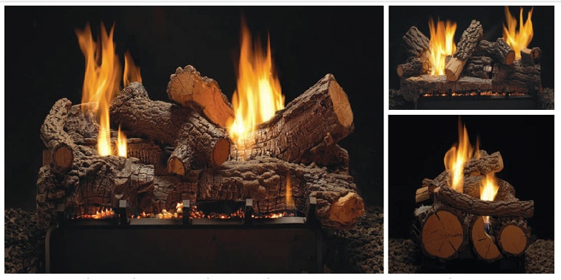 Raleigh | Raleigh Refractory Log Set (Requires Vista Burner) | West Penn Billiards