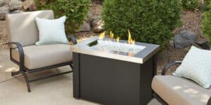 SS-Providence | Stainless Steel Providence Rectangular Gas Fire Pit Table | West Penn Billiards
