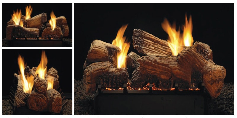 Shiloh | Shiloh Ceramic Fiber Log Set (Requires Vista Burner) | West Penn Billiards