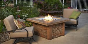 Sierra | Sierra Square Gas Fire Pit Table | West Penn Billiards