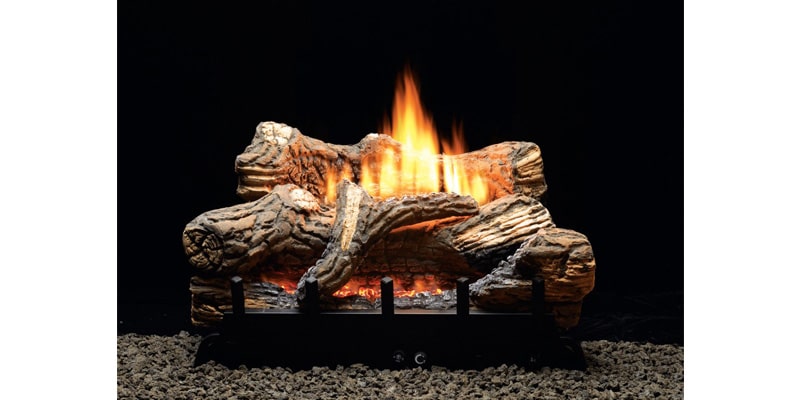 Trenton | Trenton Gas Log Set on Vent-Free/Vented Contour Burner | West Penn Billiards