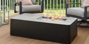 Kinney Rectangular Gas Fire Pit Table