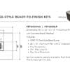 RECTANGULAR TREE-STYLE READY-TO-FINISH KITS