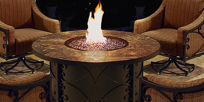 viento-54-round-chat-height-fire-pit | Viento 54″ Round Chat Height Fire Pit | West Penn Billiards
