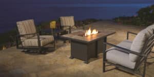 Vulsini 36" x 54" Chat Fire Pit