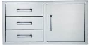 BSAW4222SD 42-INCH SINGLE DOOR TRIPLE DRAWER