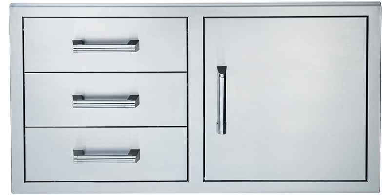 42x22_SingleDoorTripleDrawer_1500x1500 | BSAW4222SD 42-INCH SINGLE DOOR TRIPLE DRAWER | West Penn Billiards