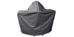 Blaze Kamado on Cart with Round Shelf Cover