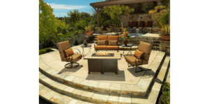 Santorini 30″ Round Chat Height Fire Pit