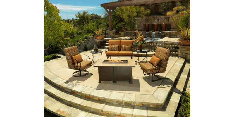 Santorini-30-50 | Santorini 30″ Round Chat Height Fire Pit | West Penn Billiards