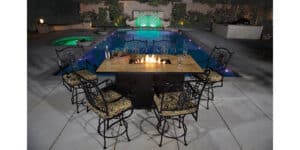 Santorini 54″ Dining Fire Pit