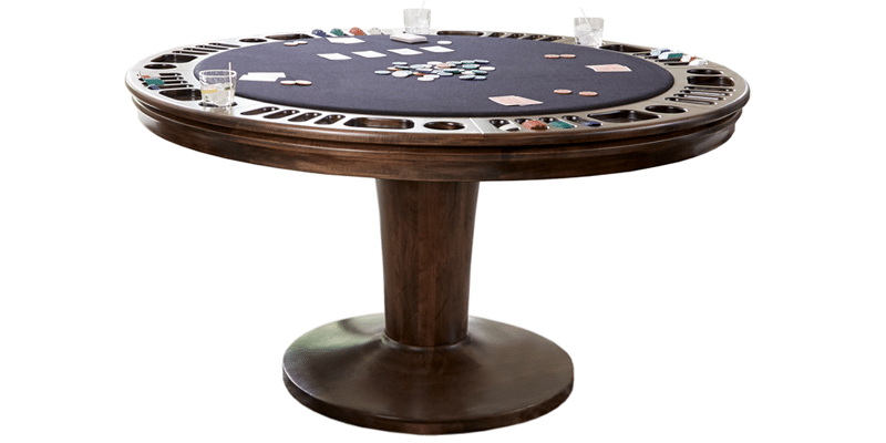 Davenport Reversible Top Game Table; Pictured in Auburn Maple Finish with Navy Cloth | Davenport Reversible Top Game Table | West Penn Billiards