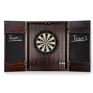 Rustic Chocolate Dartboard Cabinet