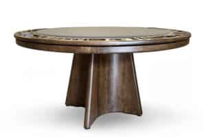 Rincon Game Table Pictured in Auburn Maple Finish with Charcoal Cloth | Rincon Reversible Top Game Table | West Penn Billiards