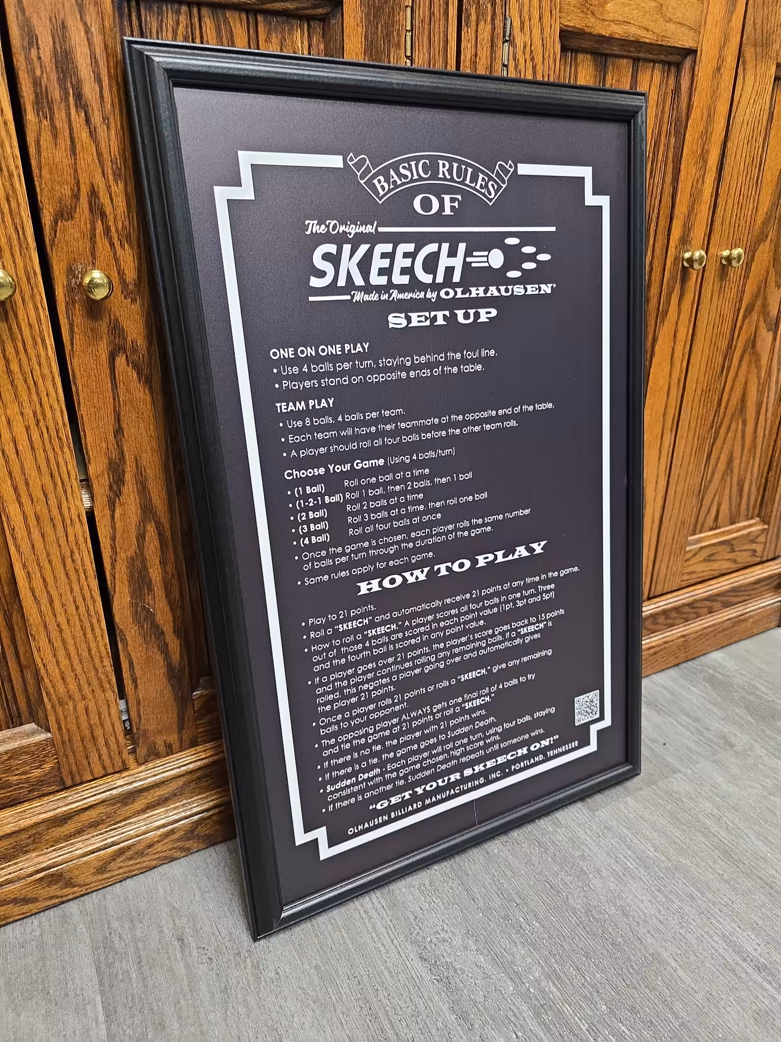 5763106188963002587 | THE ORIGINAL SKEECH PACKAGE – Charcoal Finish | West Penn Billiards