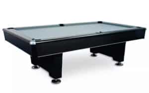 Black-Diamond-WB-comp | Black 7ft or 8ft Diamond Billiards Table | West Penn Billiards Black billiards/pool table with gray felt and corner pockets on a white background